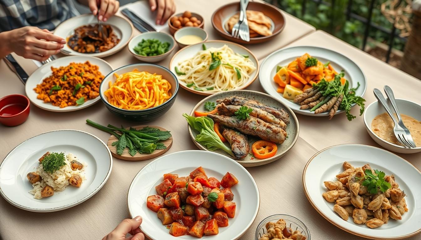 Fresh seasonal cooking dish